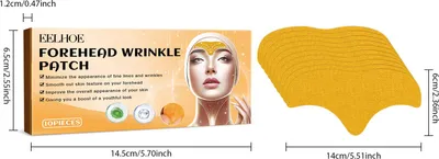Produktbild von EELHOE 10 Stück Pflaster zur Straffung von Stirnfalten, Hautstraffungs- und Glättungspflaster, Anti-Aging-Pflaster zur Faltenreduzierung