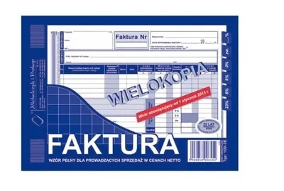 Zdjęcie produktu dla Faktura VAT 100-3E, 80 kartek