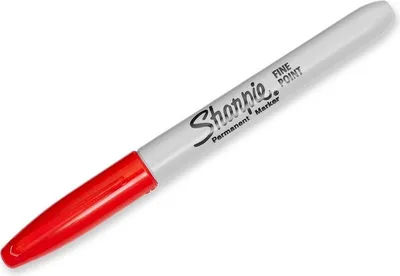 Produktbild von Sharpie Fine Point Permanentmarker, feine Spitze, Rot