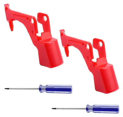Ersatzschalterset für Staubsauger, 2 rote + 1 graue Taste, inkl. Schraubendreher