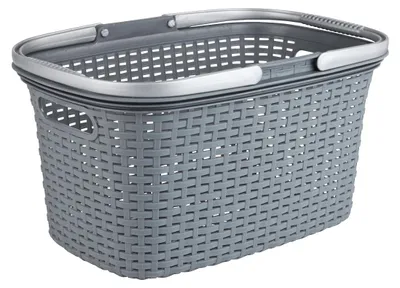 Produktbild von Einkaufskorb mit Tragegriffen 18l EUROHOME® – aus Kunststoff, 43x28,5x23,5cm – für jede Einkaufstour