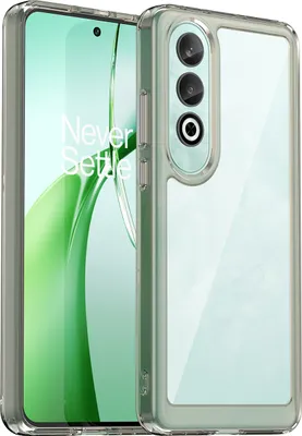Produktbild von Schutzhülle für OnePlus Nord CE4 Klar Rückseite Stoßfeste TPU Silikon Bumper Hülle Grau