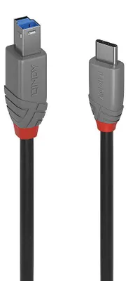 Obrázok produktu pre Lindy 36665, 0,5 m, USB C, USB B, USB 3.2 Gen 1 (3.1 Gen 1), Čierna