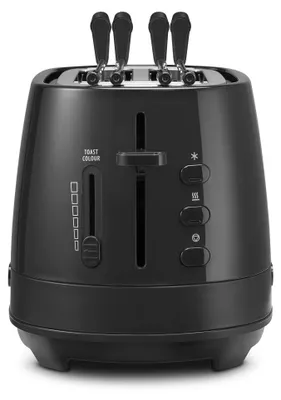 Produktbild von De’Longhi CTLAP2203.BK, 2 Scheibe(n), Schwarz, Tasten, Niveau, 550 W, 180 mm, 300 mm