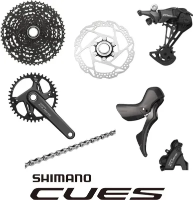 Produktbild von SHIMANO Gruppe CUES (FC-U6040-1) 10/11-fach, Größe 10 - moderne Dropbar-Schal...