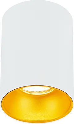 Produktbild von Lampa sufitowa natynkowa Reflektor natynkowy ZAMA White Gold GU10 okrągły biały/złoty IP20 EDO777342 EDO