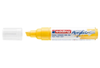 Produktbild von Edding 5000 Acrylmarker Breit, Gelb, Meißel, Gelb, Extradick, 5 mm, 1 cm