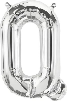 Zdjęcie produktu dla Balon foliowy litera Q, srebrny, ok. 100 cm