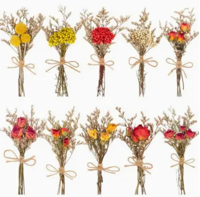 Produktbild von 10 Bündel Trockenblumenstrauß, Trockenblume, Getrocknete Blumenstrauss, Trockenblumen, Getrocknete Blumen Trockenblumen zum Basteln