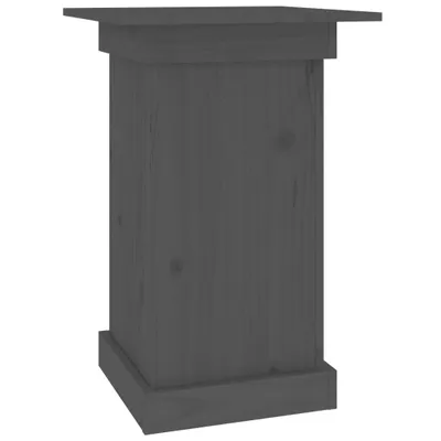 Zdjęcie produktu dla vidaXL Stojak na kwiaty szary 40x40x60 cm lite drewno sosnowe
