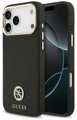 Image de Guess Grained Strass Logo Magsafe Iphone 17 Pro Max Handyhülle One Size
