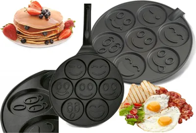 Produktbild von Bratpfanne für Pfannkuchen, Eier, Pfannkuchen, Pfannkuchen, 4 Schlitze