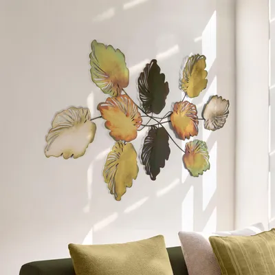 Obrázok produktu pre Wallity, kovová dekorácia na stenu, ručne maľovaná, 117 x 57 cm, 100% kov, kód výrobcu