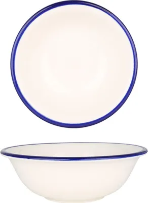 Zdjęcie produktu dla Miska Rinart - Blue Edge - Porcelana - 16 cm (400 cm3)