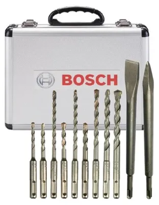 Produktbild von SDS-PLUS-Bohrer- und Meißelset aus Aluminium (11 Stück) - BOSCH 2608578765