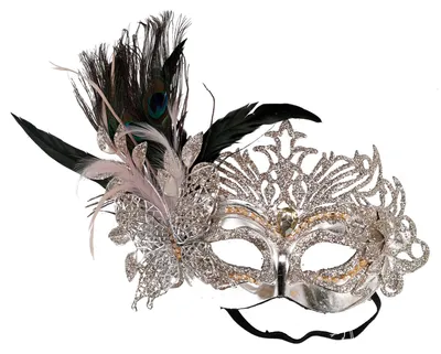 Immagine prodotto di Maschera plastica argento cm 30