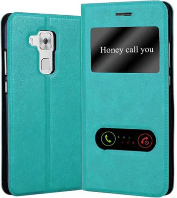 Produktbild von Cadorabo Schutzhülle für Huawei NOVA PLUS Hülle in Türkis Handyhülle Book Case Cover Etui