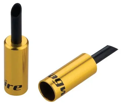 Imagen del producto de Protectores para cables de freno – Compatible con frenos de 5 mm – Aleación (50 unidades) – Color dorado