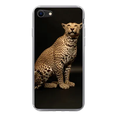 Produktbild von MuchoWow® Handyhülle Schutzhülle Hülle für iPhone 7 Leopard - Tiere - Fleck Silikon Softcase Handy Hülle - Kartenhalter