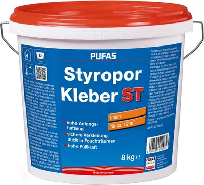 Produktbild von Pufas Styroporkleber und Renoviervlies Kleber 8kg 1103000