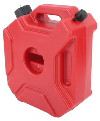 Obrázok produktu pre 5 l (1,3 galóna) – červená prenosná nádrž na palivo s veľkým objemom pre osobné automobily, motocykle, UTV, ATV a terénne vozidlá, vrátane držiaka