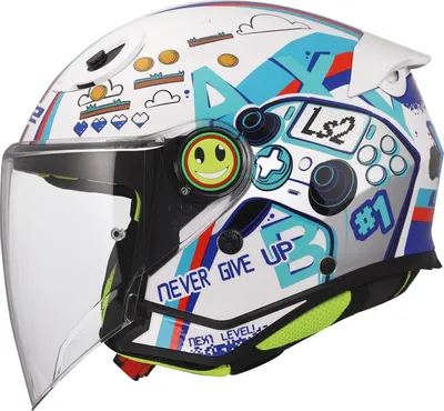 Immagine prodotto di LS2 OF622 Funny II Next Level Casco per bambini Bianco L