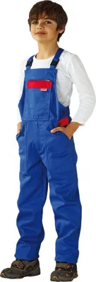 Obrázek produktu pro Dětské dungarees dětské oblečení chrpově modrá/středně červená velikost 122/128