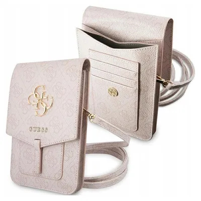Produktbild von Guess Handtasche Sachet Portemonnaie Elegant mit Logo Rosa