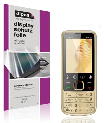 Produktbild von 4x Schutzfolie für GFive 4G 6700 klar Displayschutzfolie Folie Display Schutz dipos