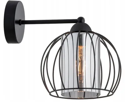 Produktbild von Wandlampe H: 28 cm E27 Kugelschirm Modern