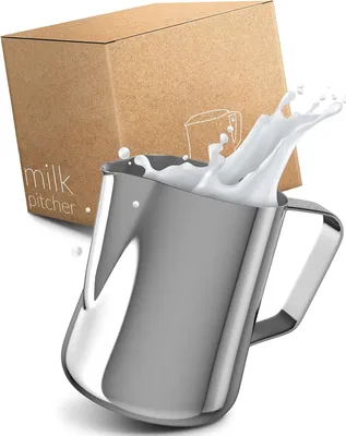 Produktbild von Milchkännchen RVS 350 ml | Ideal für Latte Art und Milchaufschäumen