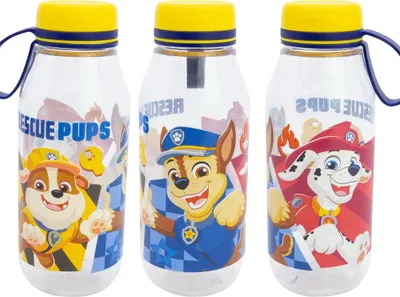 Produktbild von Paw Patrol Chase Rubble Marshall Wasserflasche Trinkflasche Flasche 460 ml