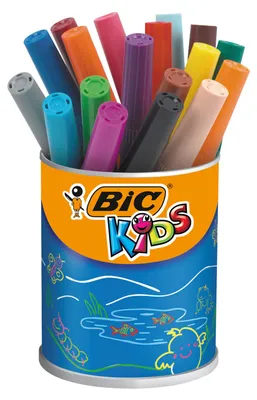 Produktbild von BIC Filzstifte Kids Visacolor XL 18 Farben auswaschbar kinderfreundlich