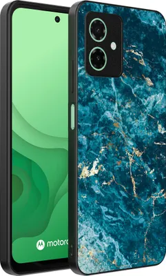 Obrázek produktu pro Smartphonica Pouzdro na telefon vhodné pro Motorola Moto G54 s mramorovým potiskem - TPU zadní kryt pouzdra modrý mramorový design - Blue