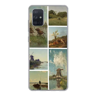Produktbild von MuchoWow® Handyhülle Schutzhülle Hülle für Samsung Galaxy A71 Kunst - Collage - Niederlande Silikon Softcase Handy Hülle - Kartenbesitzer