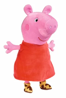 Zdjęcie produktu dla Peppa Wutz z dźwiękiem (różowy/czerwony, 22 cm) - Simba 109261009 - (artykuły specjalne / pozostałe / niesortowane)