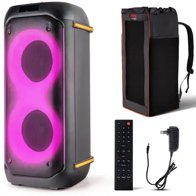 Imagen del producto de Altavoz Bluetooth - Altavoz inalámbrico - Altavoz para fiestas - Altavoz para karaoke - Altavoz de megafonía - 160W, sonido potente