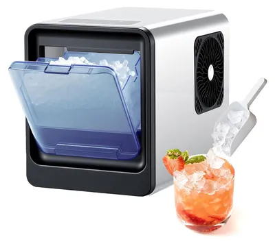 Eiswürfelmaschine 15 kg/Tag, selbstreinigend, 0,8 L Tank, 0,54 kg Fassung