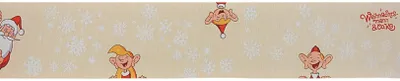 Produktbild von Weihnachtsmann & Co. KG, Tischläufer mit Trixi, Guilfy, Jordi und Weihnachtsmann aus der Serie Weihnachtsmann und Co. KG aus Textil, Maße des weihnachtlichen Tischläufers: L/B/H 183 x 33 x 0,2 cm.