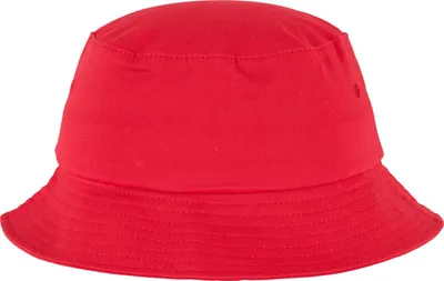 Image de FLEXFIT 5003 | Coton Twill Bucket Hat / Casquette / Bonnet / Chapeau - Couleur : Rouge - Taille : One Size