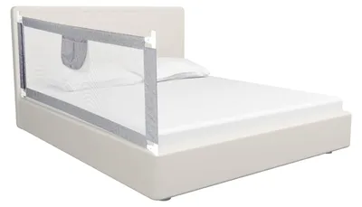 Image de Lit parapluie 180 x 80 cm avec barrière de sécurité pliable pour enfants