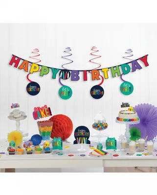 Produktbild von Happy Birthday Party Deko Set 17-teilig für den Geburtstag