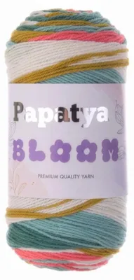 Produktbild von Strickgarn Papatya Bloom Farbverlauf 100g Strickgarn Häkelgarn Sommergarn