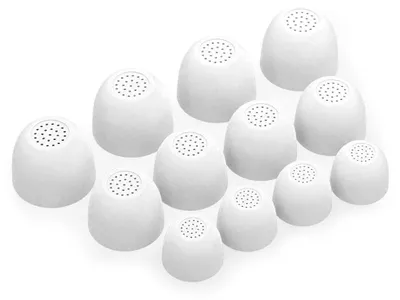 Produktbild von 12 x Silikon Ohrstöpsel Ohrhörer Gummi Tipps Für Samsung Galaxy Buds FE Kopfhörer Ohrhörer in Weiß