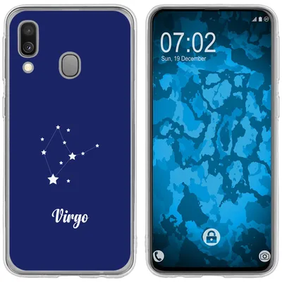 Produktbild von PhoneNatic Case kompatibel mit Samsung Galaxy A40 Silikon-Hülle SternzeichenVirgo M2