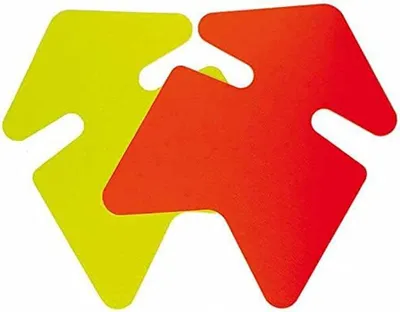 Productafbeelding van Kartonnen Pijlen - Hobbykarton Neon - Creatief Knutselen - Niet Uitwisbaar - 25 Stuks - Geel Oranje