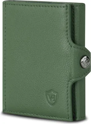 Produktbild von Slim Wallet mit Münzfach & RFID-Schutz - Mini Geldbörse Herren & Damen - Kartenetui Kreditkartenetui - Portmonee Geldbeutel Portemonnaie klein