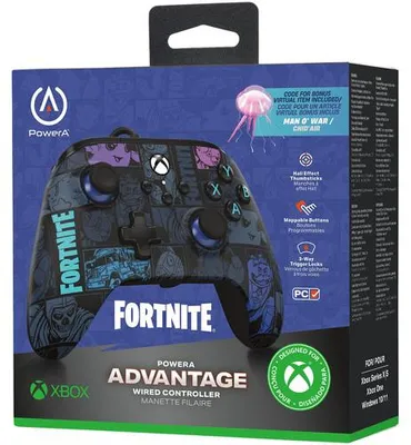 Image de Manette XB Controller Advantage filaire pour Fortnite Battle Royale