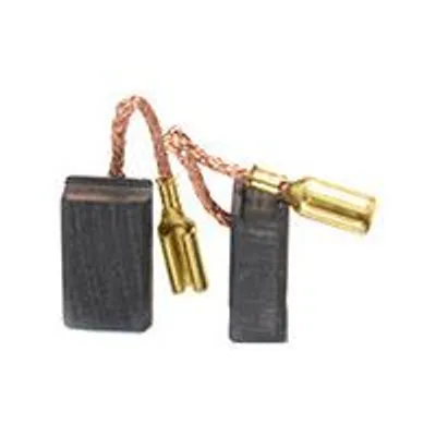 Image de 2 charbons adaptables pour Skil. Dimensions : 5,5 x 8,5 x 14 mm.