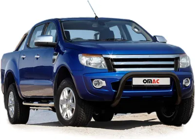 Produktbild von Stahl Frontbügel Frontschutzbügel für Ford Ranger 2012-2016 mit ABE Schwarz
